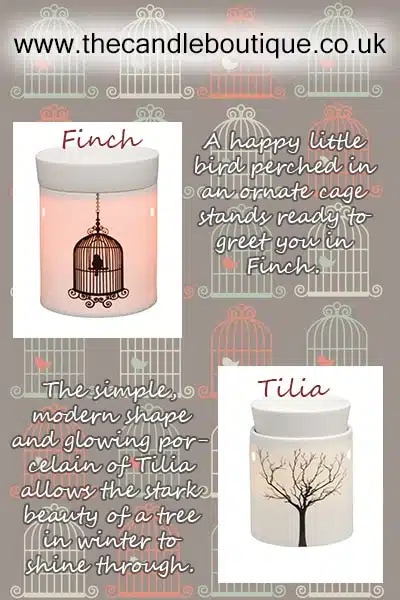 Scentsy Tilia and Finch electric warmer pots