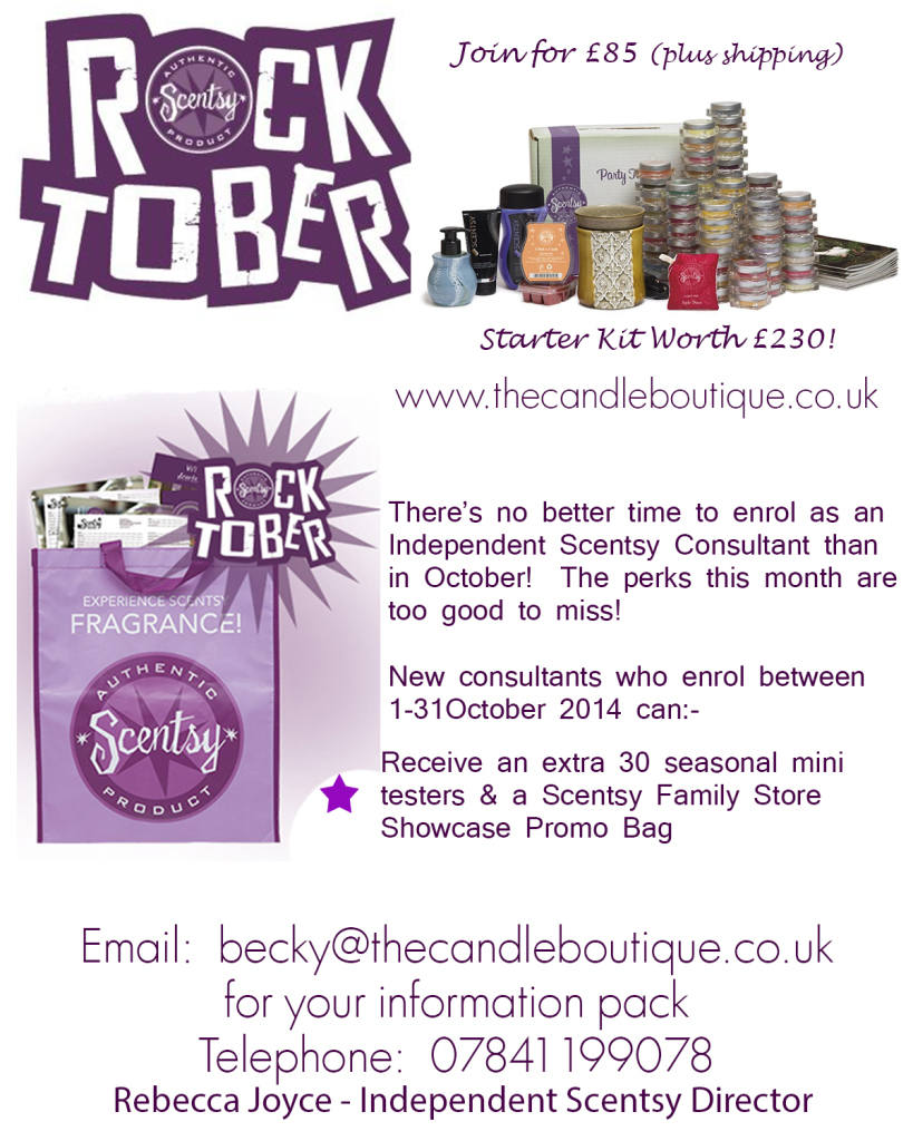 Scentsy Rocktober Joining Offer