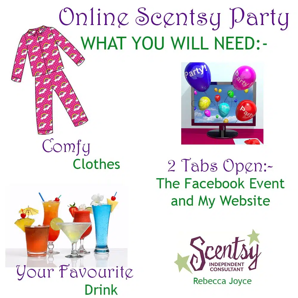 online scentsy party