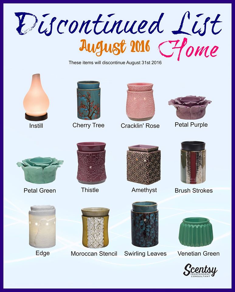 Discontinued scentsy shop warmers