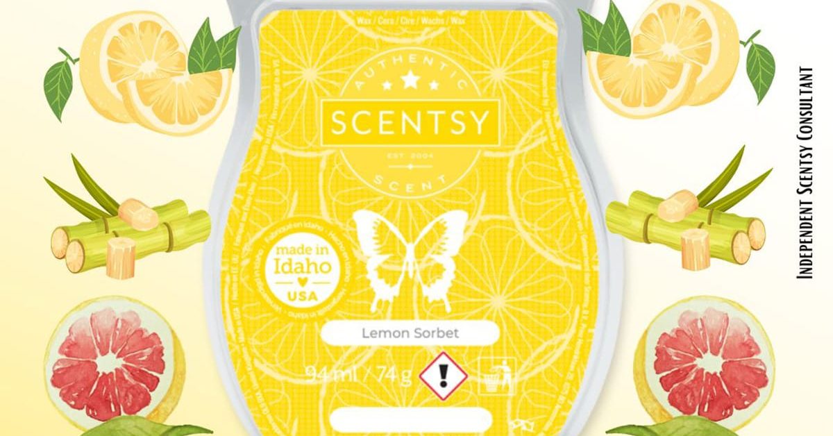 Lemon Sorbet Scentsy Bar - The Candle Boutique - Scentsy UK Consultant