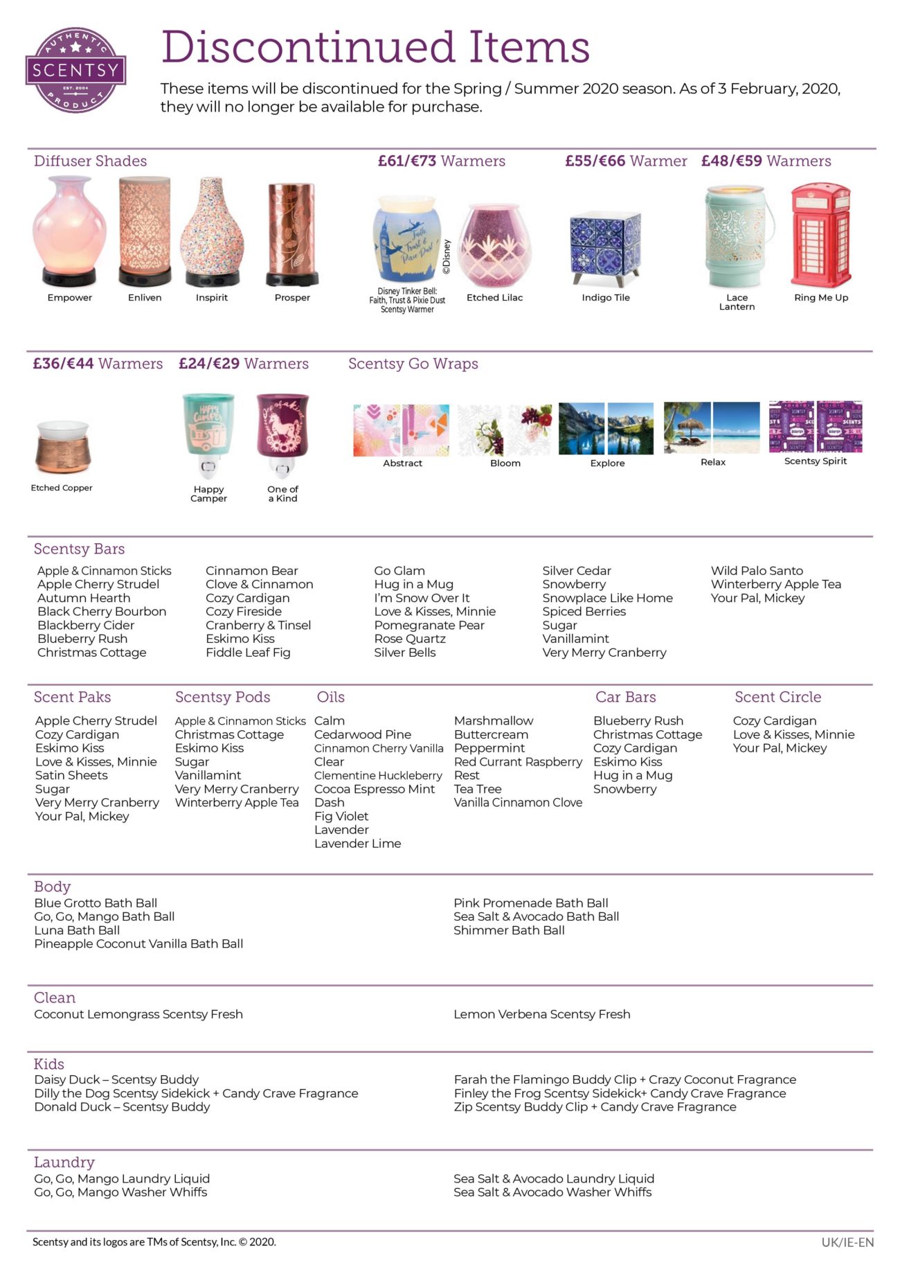 Scentsy Discontinued Items From February 2020 - The Candle Boutique ...