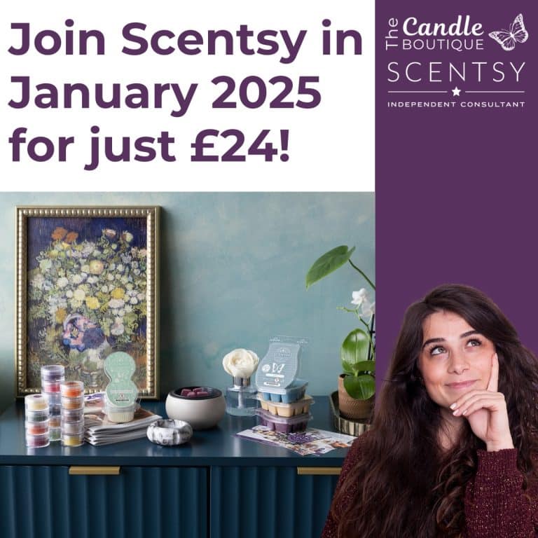 Join Scentsy in January 2025 for just £24