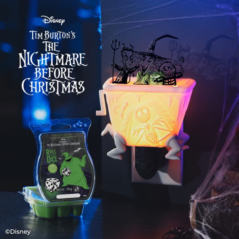 Limited Edition Nightmare Before Christmas Scentsy Warmer & Wax