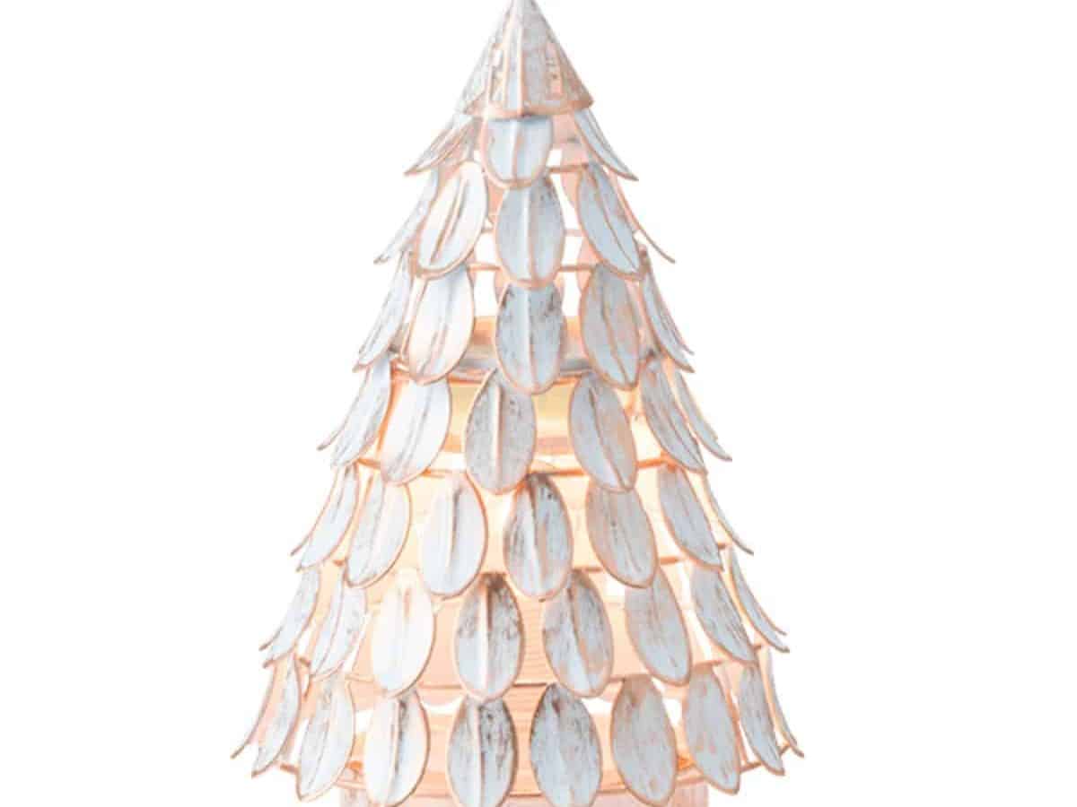 medium white christmas tree