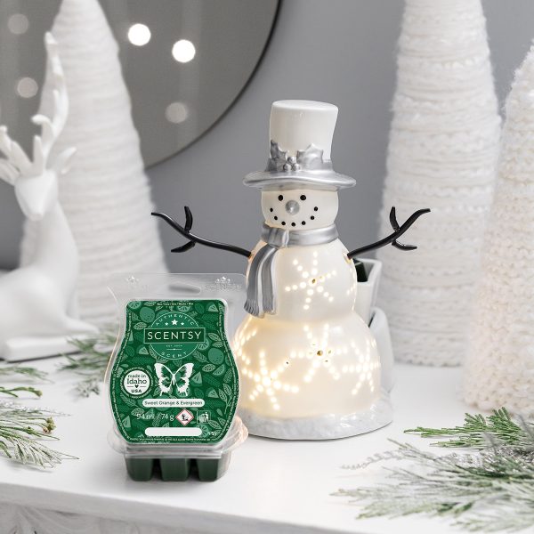 Sparkling Snowman Scentsy Warmer The Candle Boutique Scentsy UK