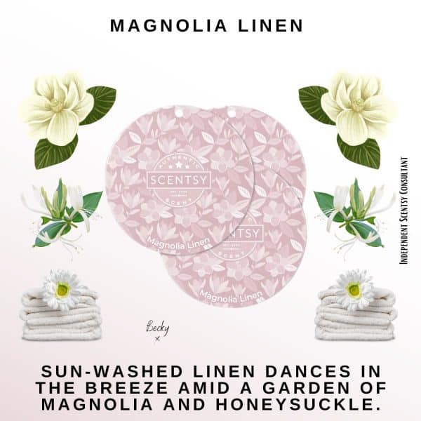 Magnolia Linen Scentsy Scent Circle