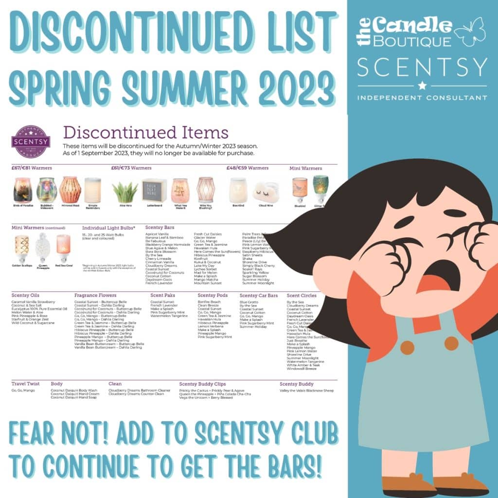 Scentsy Discontinued List For Autumn Winter 2023 The Candle