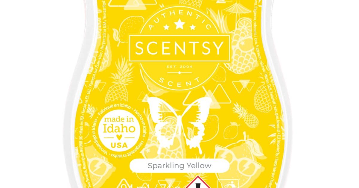 Sparkling Yellow Scentsy Wax Bar