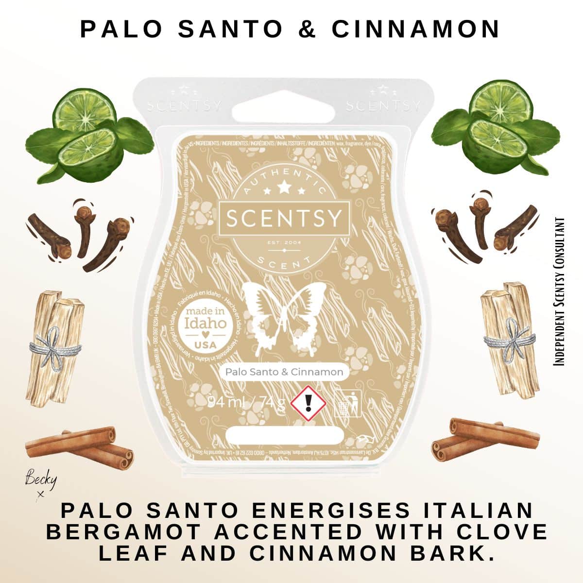 Palo Santo & Cinnamon Scentsy Bar - The Candle Boutique - Scentsy