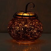 Starry Pumpkin Scentsy Warmer Real Life Dark Setting