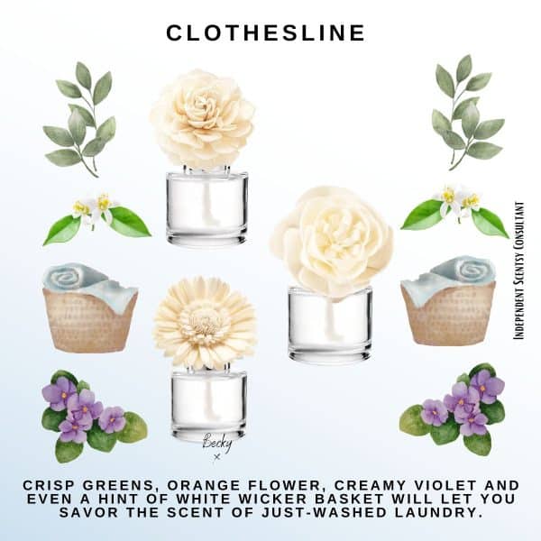 Clothesline Scentsy Fragrance Flower