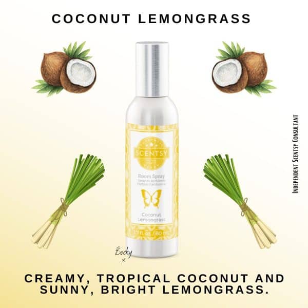 Coconut Lemongrass Scentsy Room Spray