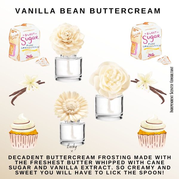 Vanilla Bean Buttercream Scentsy Fragrance Flower