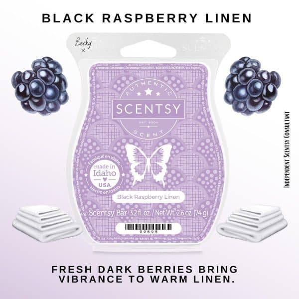 Black Raspberry Linen Scentsy Bar