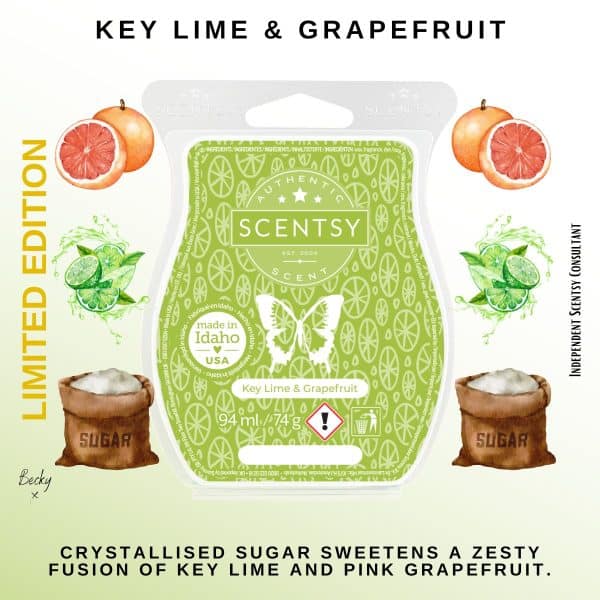 Key Lime & Grapefruit Scentsy Bar