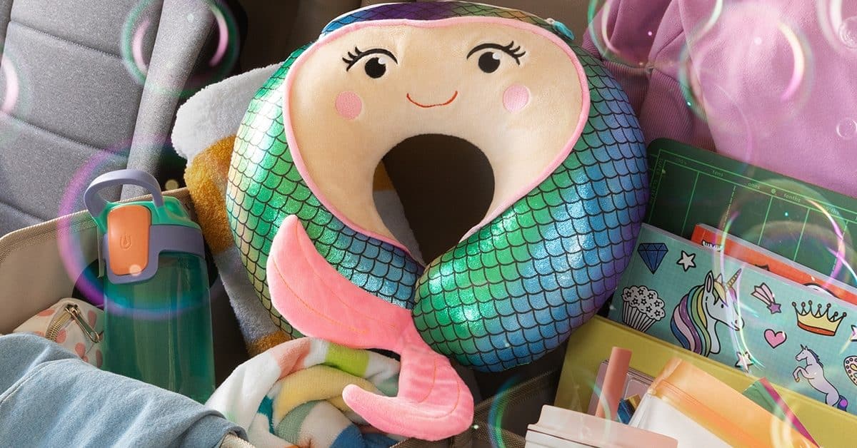 Mermaid travel shops pillow