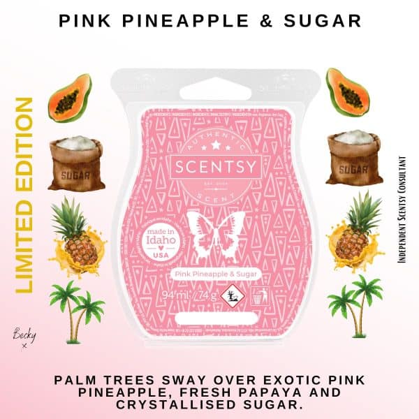 Pink Pineapple & Sugar Scentsy Bar