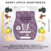 Berry Apple Shortbread Scentsy Wax Bar