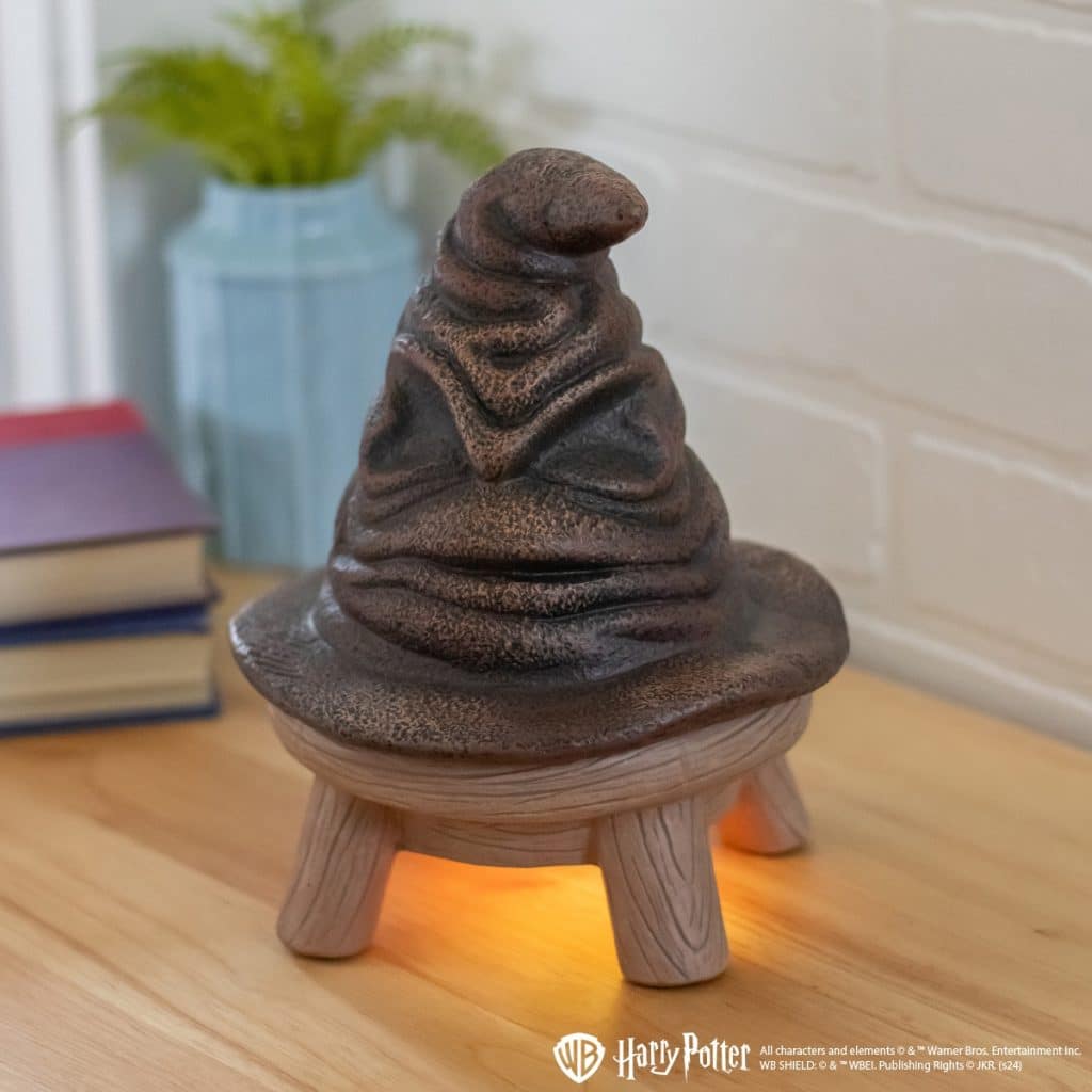 Harry Potter Talking Sorting Hat™ Scentsy Warmer Styled With Orange Light