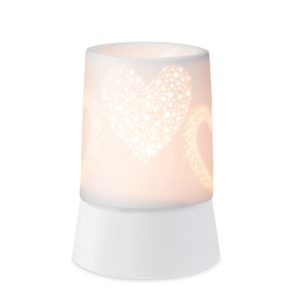 Heart to Heart Scentsy Mini Warmer with Tabletop Base