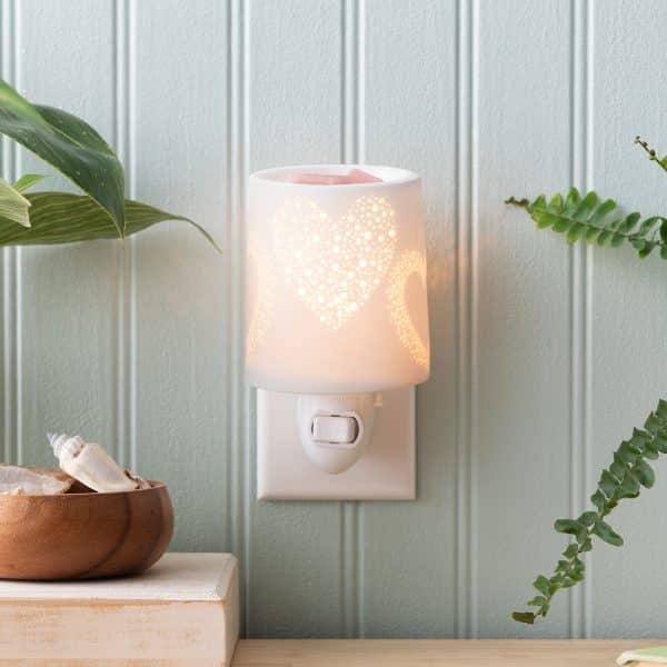 Heart to Heart Scentsy Plugin Mini Warmer Styled