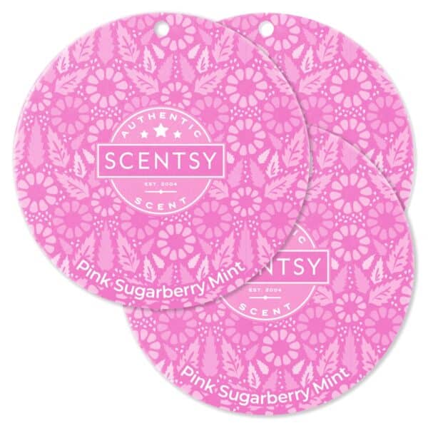 Pink Sugarberry Mint Scentsy Scent Circle 3-pack