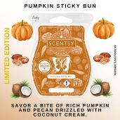 Pumpkin Sticky Bun Scentsy Wax Bar