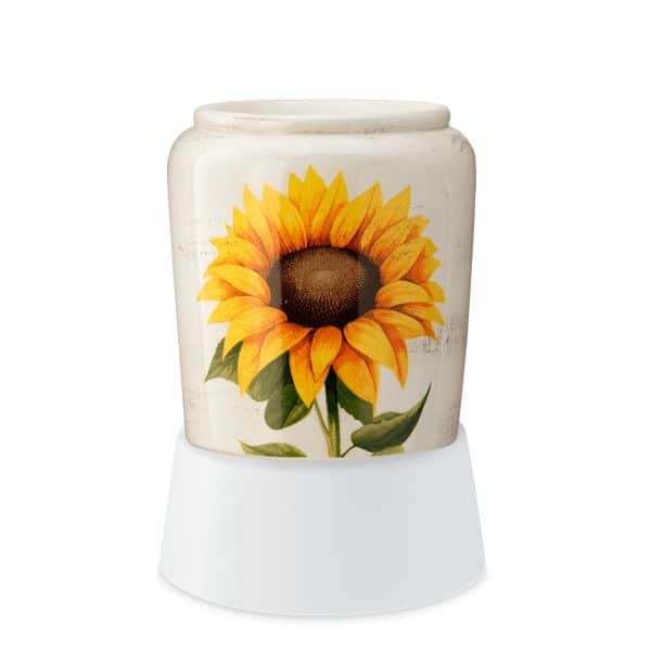 Sunflower Mini Scentsy Warmer with Tabletop Base