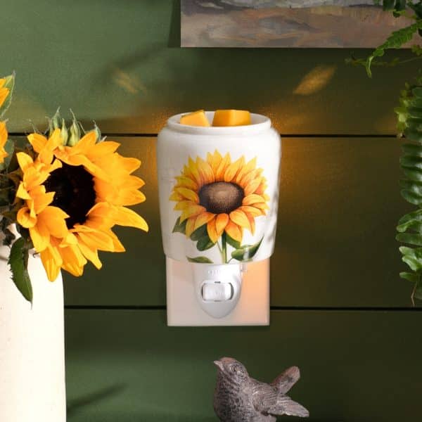 Sunflower Scentsy Plugin Mini Warmer Styled