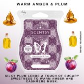 Warm Amber & Plum Scentsy Wax Bar