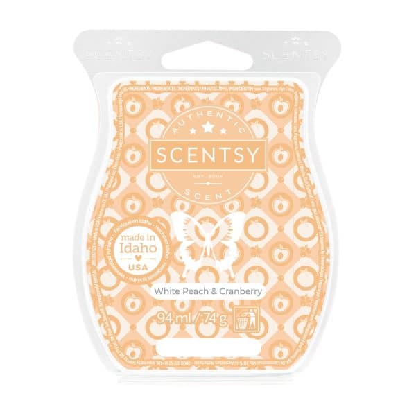 White Peach & Cranberry Scentsy Bar