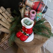 Down the Chimney Scentsy Mini Warmer With Tabletop Base (Santa Boots)