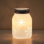 Snowflake Sparkle Scentsy Warmer Dark Setting