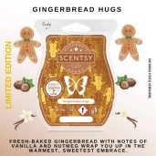 Gingerbread Hugs Scentsy Wax Bar