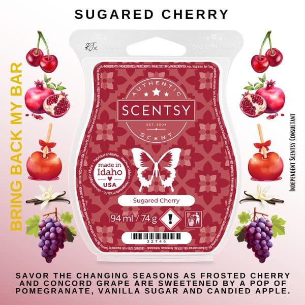 Sugared Cherry Scentsy Bar