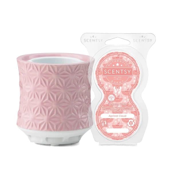 Burst Tabletop Fan Diffuser + Apricot Cloud Scentsy Pods Bundle