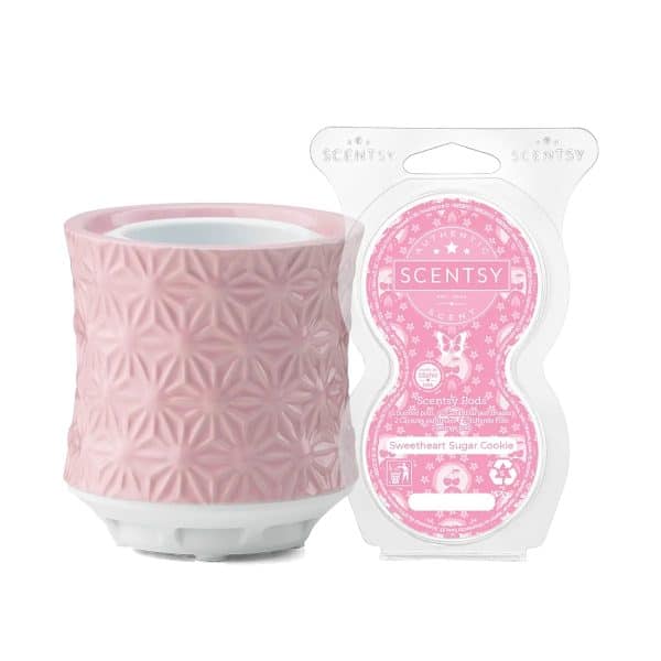 Burst Tabletop Fan Diffuser + Sweetheart Sugar Cookie Scentsy Pods Bundle