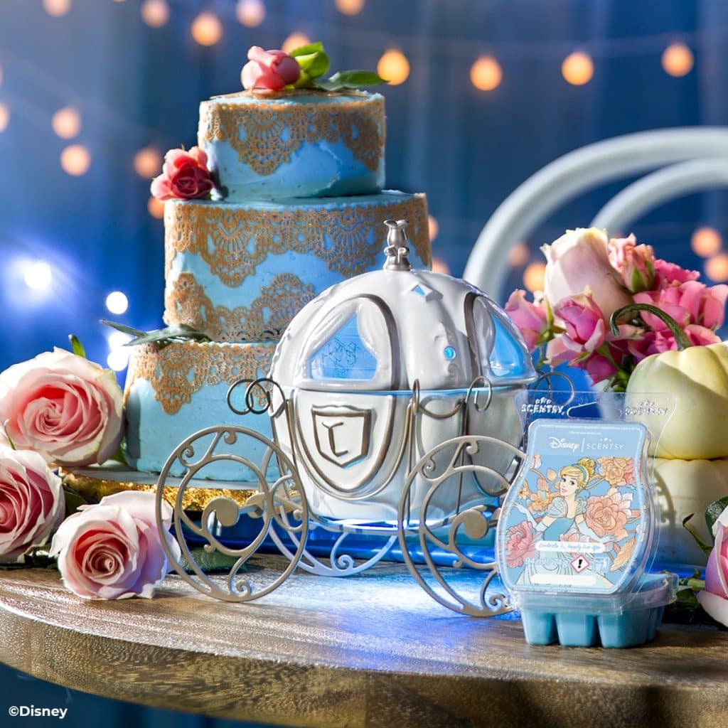 Disney Cinderella Royal Carriage – Scentsy Warmer + Disney Cinderella Happily Ever After – Scentsy Bar Styled