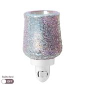 Glittered in Pink Scentsy Plugin Mini Warmer Switched Off