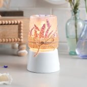 Lavender Field Scentsy Warmer with Tabletop Base Styled