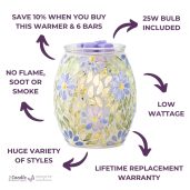 Periwinkle Petals Scentsy Warmer Features & Benefits