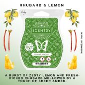 Rhubarb & Lemon Scentsy Wax Bar