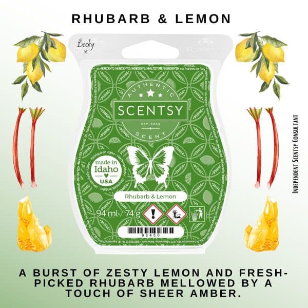 Rhubarb & Lemon Scentsy Wax Bar