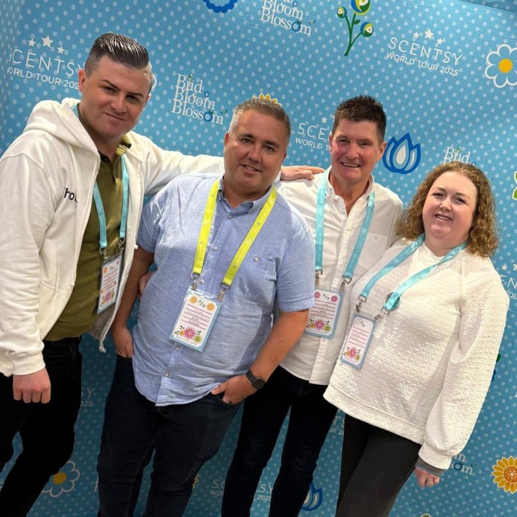 Scentsy World Tour 2025 - Alan, Jason, Becky and Tom