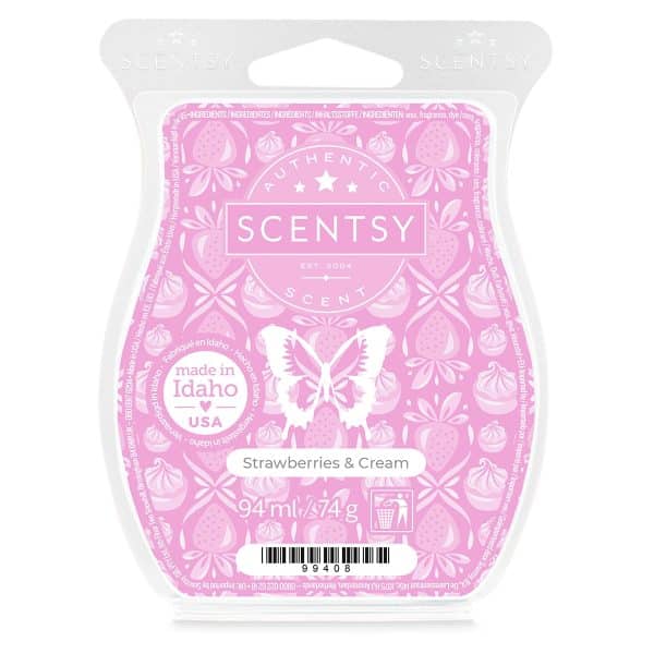 Strawberries & Cream Scentsy Wax Bar