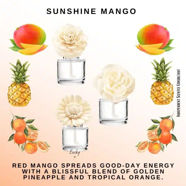 Sunshine Mango Scentsy Fragrance Flower