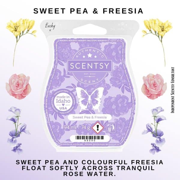 Sweet Pea & Freesia Scentsy Wax Bar