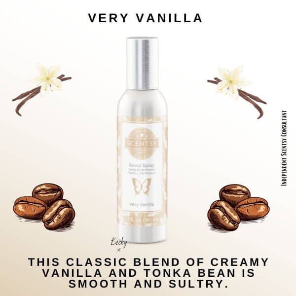 Very Vanilla Scentsy Room Spray